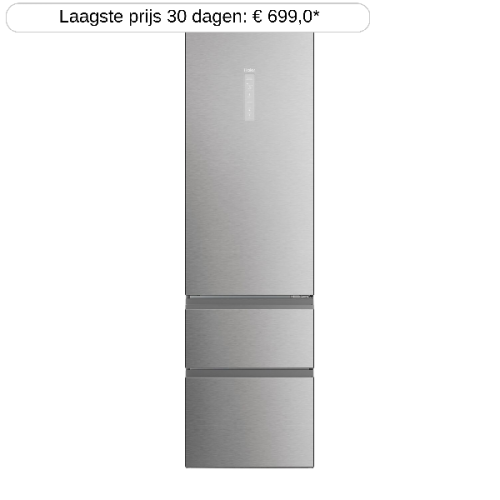 HAIER HTW5620CNMG - Koel-vriescombinatie - breedte 205 cm - hoogte 59.5 cm - NoFrost