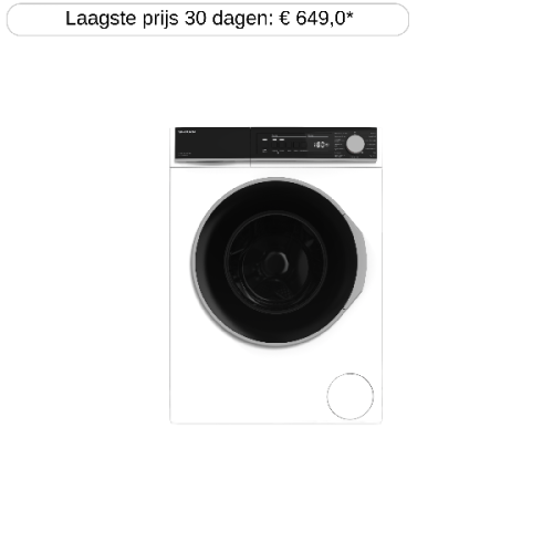 SHARP ESNB814WNABE - Wasmachine voorlader - 8 kg - 1400 rpm - 76 dB