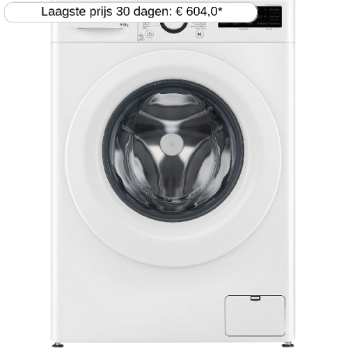 LG F4DR3096N3W.ABWQPBN - Was-droogcombinatie - 9 kg + 6 kg - 1400 rpm - 71 dB