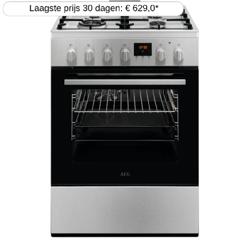 AEG CKB64414BM - Fornuis - Gas - breedte 60 cm
