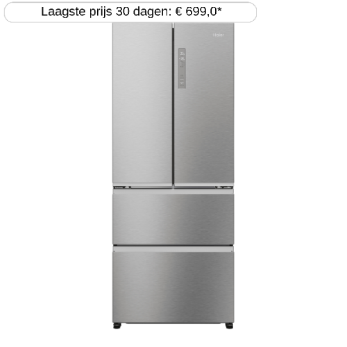 HAIER HFR3718DNMM - Koel-vriescombinatie - breedte 70 cm - hoogte 177.5 cm - NoFrost