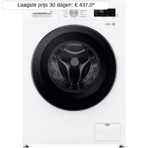 LG F4A1009NWK.ABWQCBN - Wasmachine voorlader - 9 kg - 1350 rpm - 74 dB