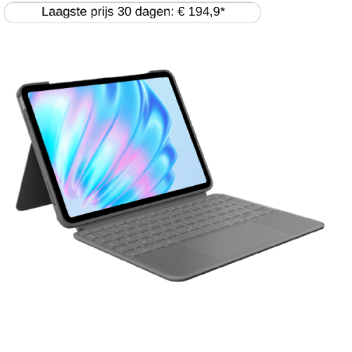 LOGITECH Combo Hoes en Toestenbord Touch iPad Air 11'' Grijs AZERTY (920-012631)