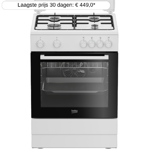 BEKO FBM6202W - Fornuis - Gas - breedte 60 cm