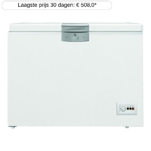 BEKO HSM22340 Vrieskist - breedte 110.5 cm - hoogte 86 cm - inhoud 230 l
