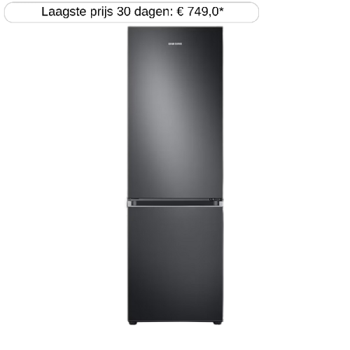 SAMSUNG RB34C605CB1 - Koelvriescombinatie - breedte 59.5 cm - hoogte 185.3 cm - NoFrost