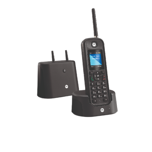 MOTOROLA Draadloze telefoon O201 outdoor DECT lange afstand + TAM IP67 - Black