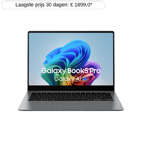 SAMSUNG Galaxy Book5 Pro NP940XHA-KG1BE - 14 inch - Core™ Ultra 7 256V - 16 GB - 512 GB - Arc™ 140V GPU - Copilot+ PC