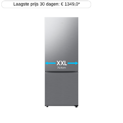SAMSUNG RB53DG706AS9 - Koelvriescombinatie - breedte 75.9 cm - hoogte 203 cm - NoFrost