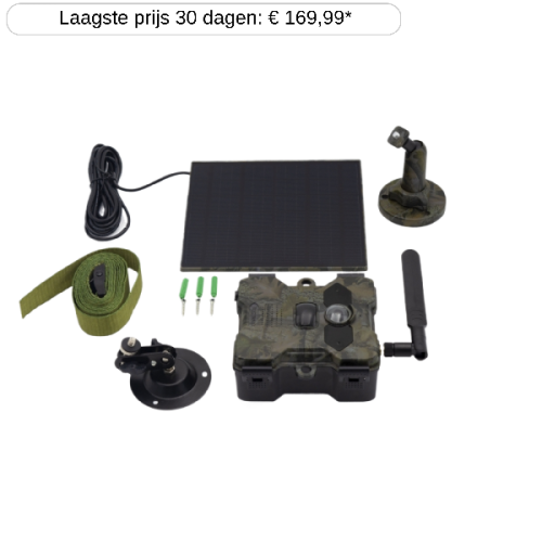 TECHNAXX Wild camera 4G full HD met zonnepaneel 5W Camouflage Groen (TX-189)