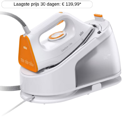 BRAUN HOUSEHOLD Stoomgenerator CareStyle 1 Pro (IS1511WH) 