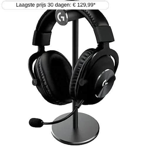 LOGITECH Gaming headset met stand PRO X Zwart (991-000358)