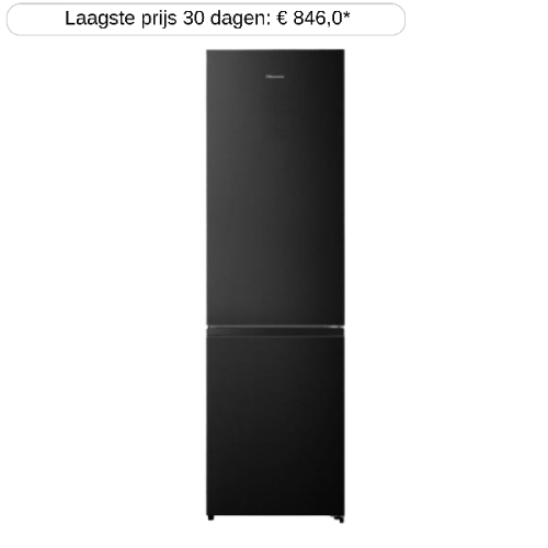 HISENSE RB440N4AFA - Koel-vriescombinatie - breedte 201.7 cm - hoogte 59.5 cm - NoFrost