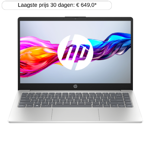 HP Laptop 14-EM0054NB - 14 inch - Full HD - AMD Ryzen 5 7520U - 16 GB - 512 GB - Radeon™ Onboard Graphics