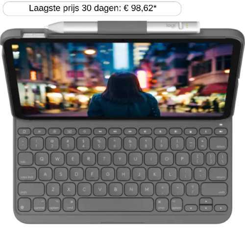 LOGITECH Toetsenbordcover Slim Folio iPad 10e Gen. AZERTY Oxford Grey (920-011425)