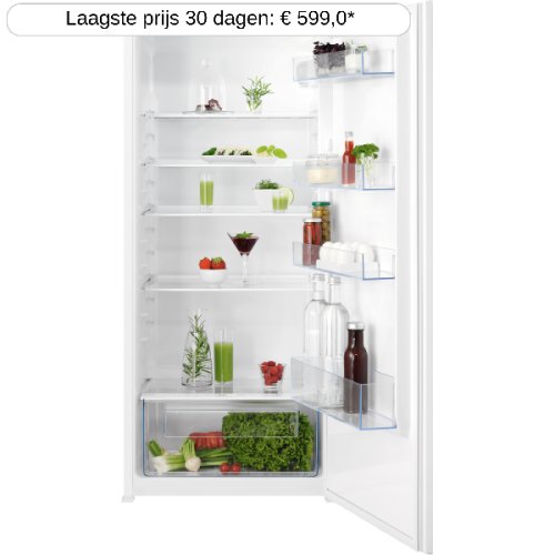 AEG TSK5O12ES - Koelkast zonder vriesvak - breedte 54.8 cm - hoogte 121.8 cm - Half geïntegreerd - Nishoogte 122.5 cm