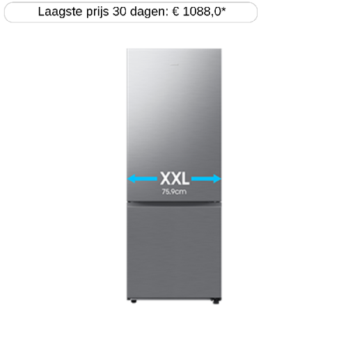 SAMSUNG RB53DG703DS9 - Koelvriescombinatie - breedte 75.9 cm - hoogte 203 cm - NoFrost