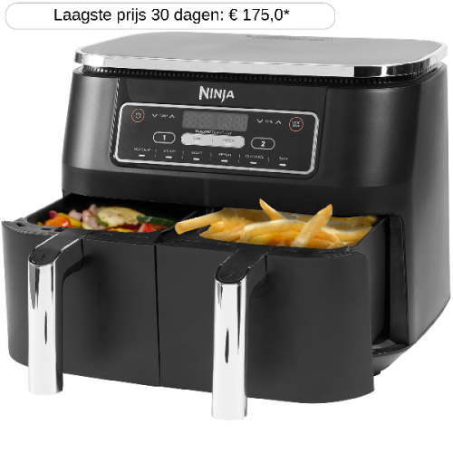 NINJA Hetelucht friteuse Foodi Dual Zone (AF300EU) Hetelucht friteuse