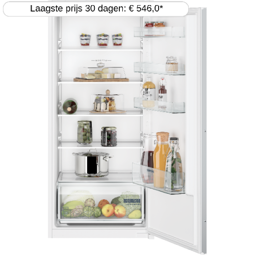 SIEMENS KI41RNSE0 - Tafelmodel koelkast zonder vriesvak - breedte 54.1 cm - hoogte 122.1 cm - Half geïntegreerd - Nishoogte 122.5 cm