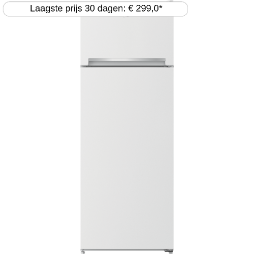 BEKO RDSA240K40WN - Koelkast met vriesvak - breedte 54 cm - hoogte 146.5 cm