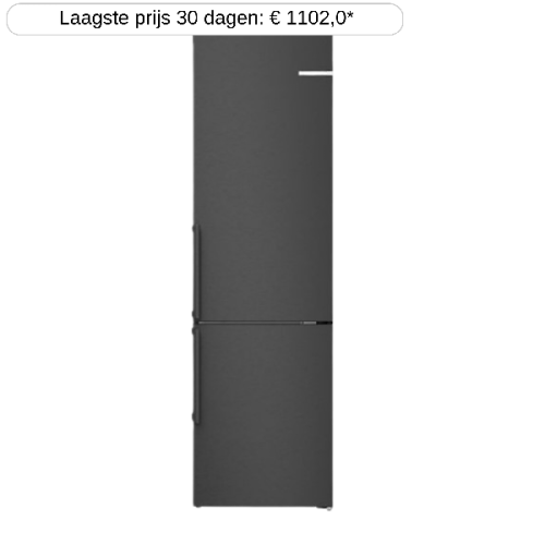 BOSCH KGN39VXAU - Koel-vriescombinatie - breedte 60 cm - hoogte 203 cm - NoFrost