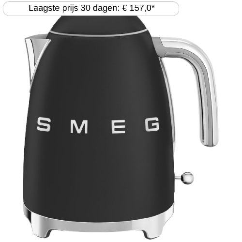 SMEG KLF03BLMEU - Waterkoker Jaren 50 Matt Black