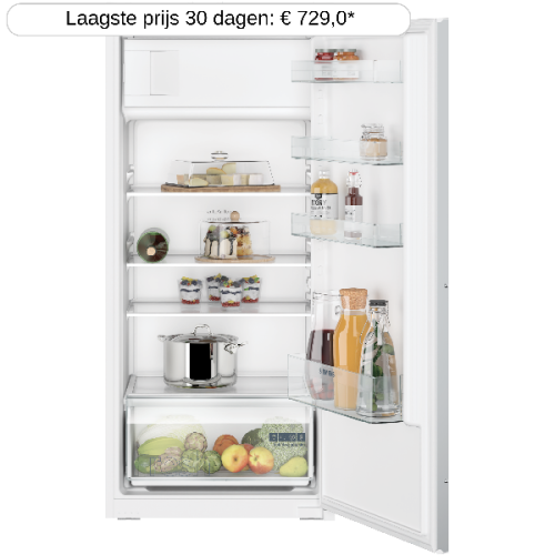 SIEMENS KI42LNSE0 - Tafelmodel koelkast met vriesvak - breedte 54.1 cm - hoogte 122.1 cm - Half geïntegreerd - Nishoogte 122.5 cm