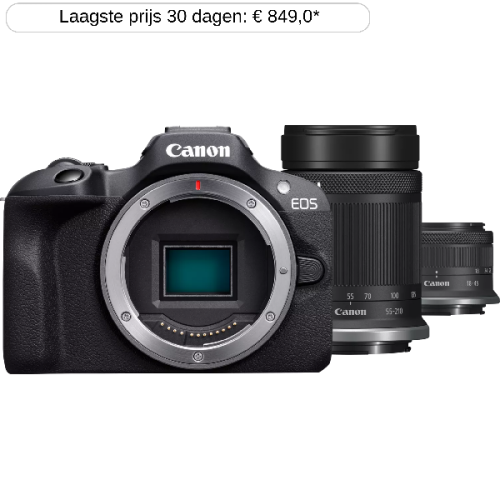 CANON Hybride camera EOS R100 + 18-45 mm + 55-210 mm (6052C023AA)