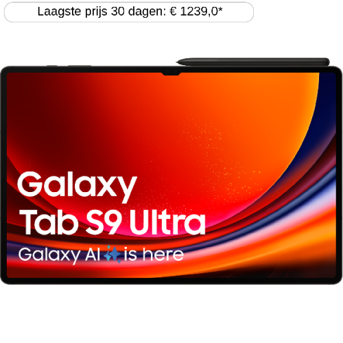 SAMSUNG Galaxy Tab S9 Ultra 256 GB 14.6" Zwart Wi-Fi (SM-X910NZAAEUB)