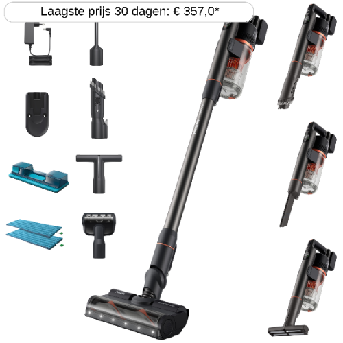 PHILIPS Steelstofzuiger met reinigingsfunctie 7000 Series Aqua (XC7055/01)