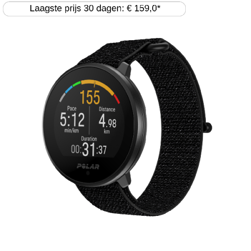 POLAR Smartwatch Unite Hook & Loop M/L Zwart (900106604)