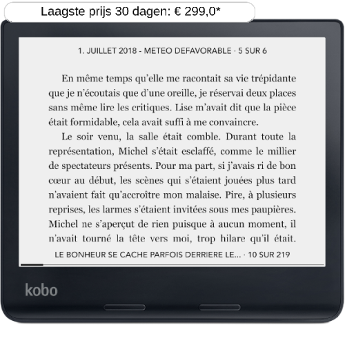 KOBO E-reader Sage Zwart (N778-KU-BK-K-EP)