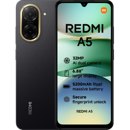 XIAOMI Redmi A5 3GB RAM 64GB ROM Zwart