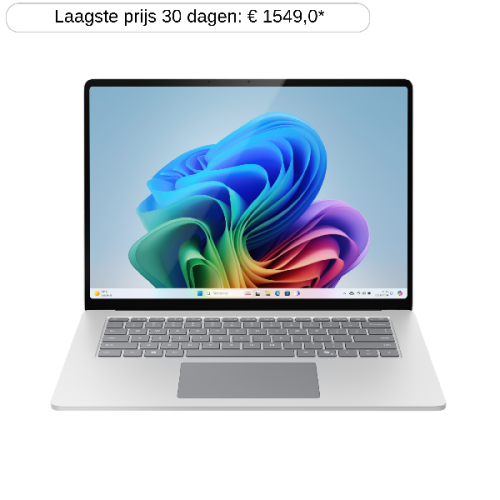 MICROSOFT Surface Laptop - 15 inch - Snapdragon X Elite - 16 GB - 256 GB - Platinum - Copilot+ PC
