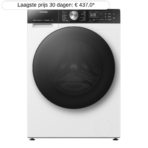 HISENSE WF5S1043BW - Wasmachine voorlader - 10.5 kg - 1400 rpm - 72 dB