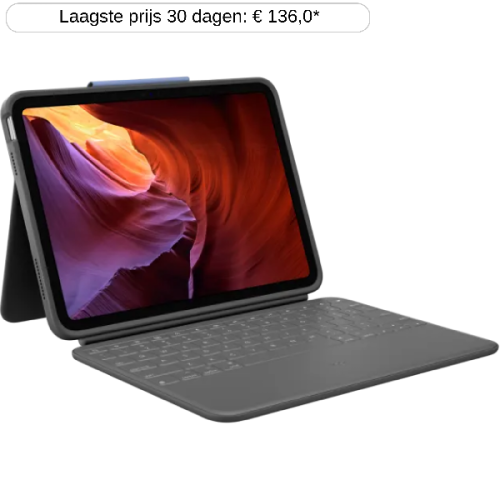 LOGITECH Toetsenbordcover Rugged Folio voor iPad 10e Gen. AZERTY (920-011201)