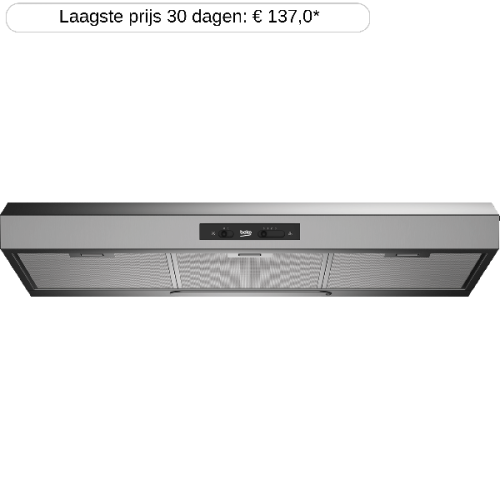 BEKO HNS91210X - Afzuigkap (Dampkap) - breedte 89,9 cm - 272 m³/h - 71 dB(A)