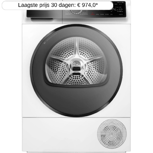 BOSCH WQB235BSFG - Warmtepompdroger - 8 kg - 61 dB - Energielabel C