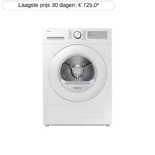 SAMSUNG DV9UDG52A0THEN - Warmtepompdroger - 9 kg - 64 dB - Energielabel C