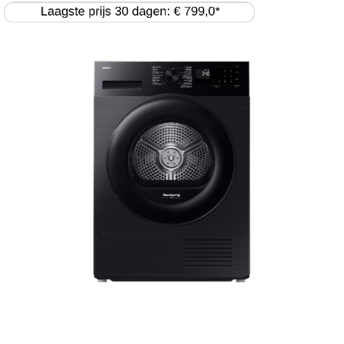 SAMSUNG DV9UDG52A0AB - Warmtepompdroger - 9 kg - 64 dB - Energielabel C
