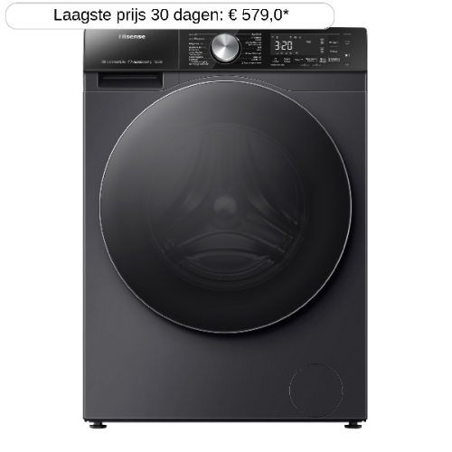 HISENSE WF5S1045BB - Wasmachine voorlader - 10.5 kg - 1400 rpm - 72 dB - automatisch doseren