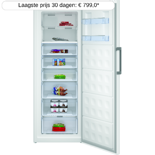 BEKO RFNE448E45W Vrieskast - breedte 70 cm - hoogte 191.2 cm - inhoud 404 l - NoFrost