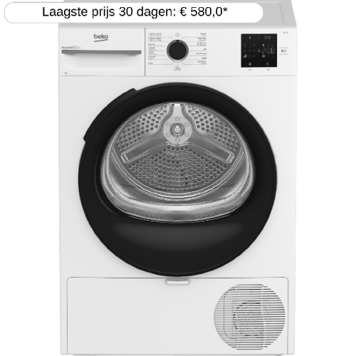 BEKO BM3T3924WMM - Warmtepompdroger - 9 kg - 64 dB - Energielabel C