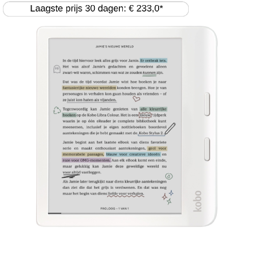 KOBO E-Reader Libra Colour - Wit