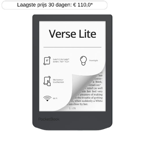 POCKETBOOK E-reader Verse Lite 6'' 8 GB Midnight Grey (PB619-T-WW)