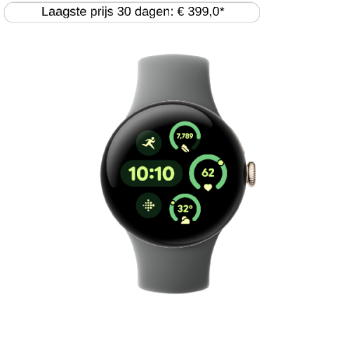 GOOGLE Smartwatch Pixel Watch 3 41mm Champagne Gold/Hazel (GA05758-DE)