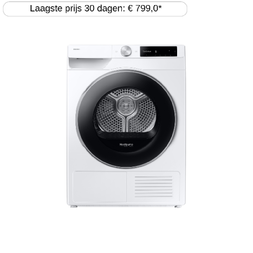 SAMSUNG DV90DG6845LEU3 - Warmtepompdroger - 9 kg - 64 dB - Energielabel A