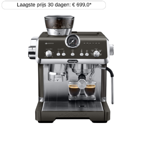 DE LONGHI  Pompdruk  La Specialista Opera  (EC9555.BK) - Semi automatische espressomachine - Zwart
