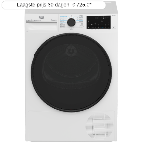 BEKO B5T49924WMM - Warmtepompdroger - 9 kg - 60 dB - Energielabel A