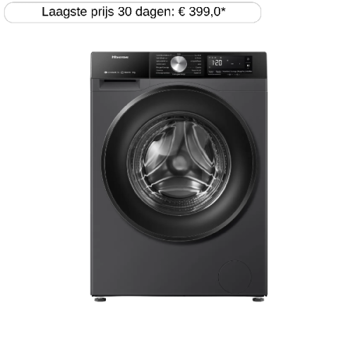 HISENSE WF3S9043BB - Wasmachine voorlader - 9 kg - 1400 rpm - 72 dB